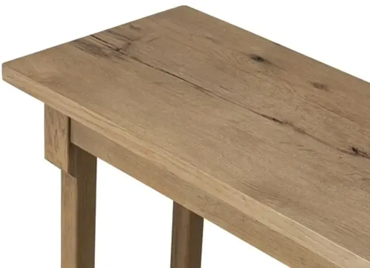 Edison Oak Console Table - Natural - Amber Lewis x Four Hands - Brown