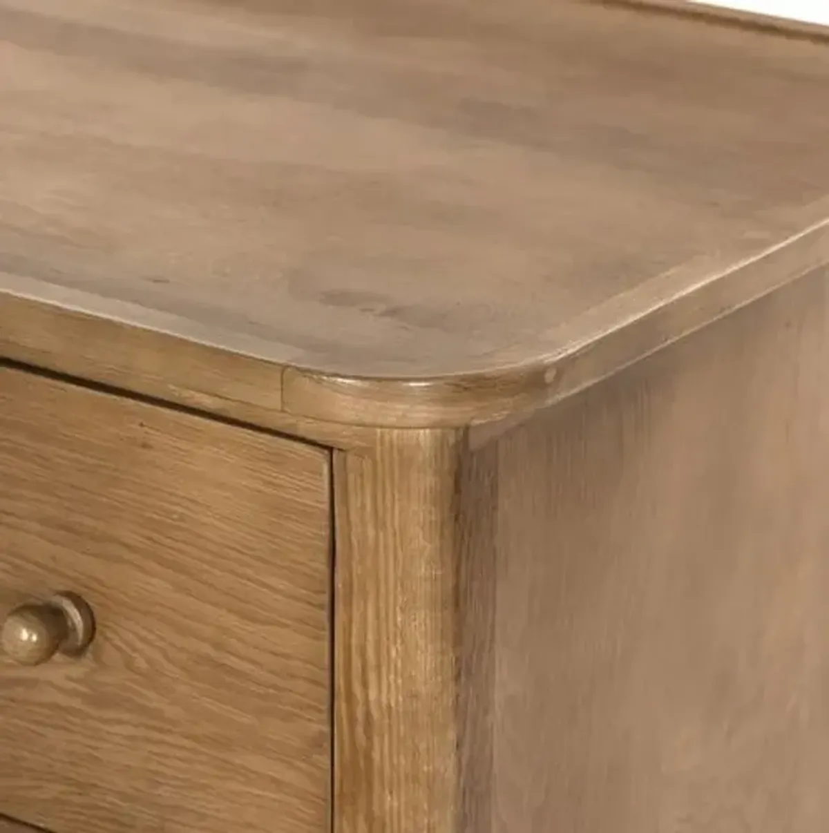 Franny 3-Drawer Oak Chest - Saddle Brown - Amber Lewis x Four Hands