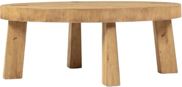 Sadira Round Oak Coffee Table
