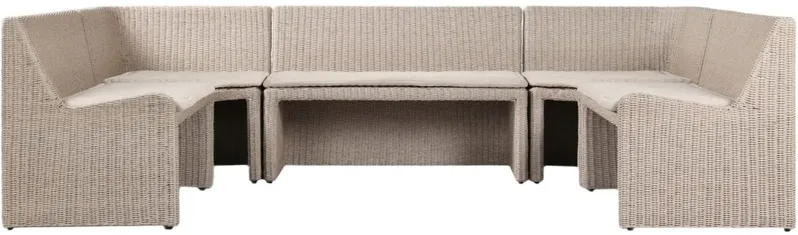 Senna U-Shape Outdoor Dining Banquette