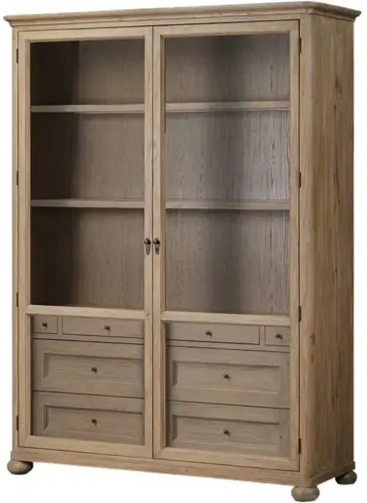 Sussex Oak Tall Cabinet - Amber Lewis x Four Hands - Brown