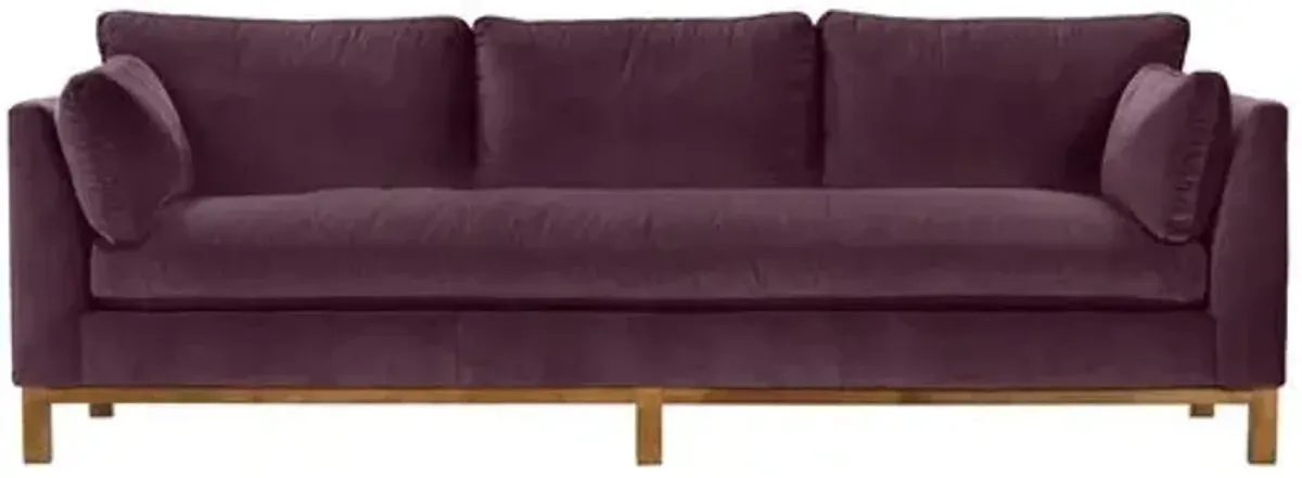 Apollo Velvet Bench-Seat Sofa