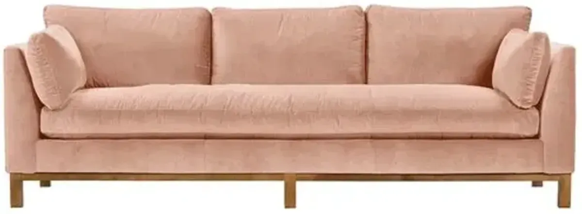 Apollo Velvet Bench-Seat Sofa