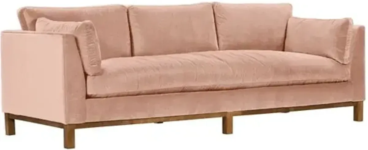Apollo Velvet Bench-Seat Sofa