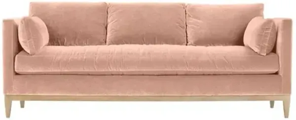 Elodie Velvet Bench-Seat Sofa