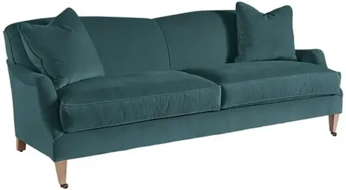 Elodie Velvet Curved Back Sofa