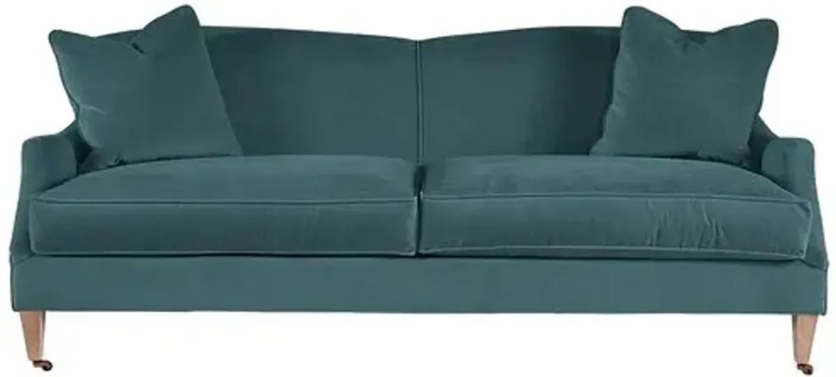 Elodie Velvet Curved Back Sofa