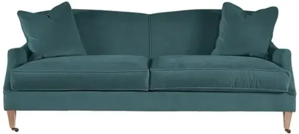Elodie Velvet Curved Back Sofa