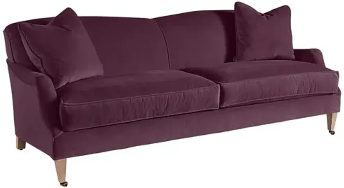 Elodie Velvet Curved Back Sofa