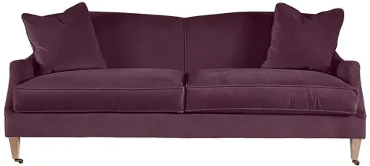 Elodie Velvet Curved Back Sofa