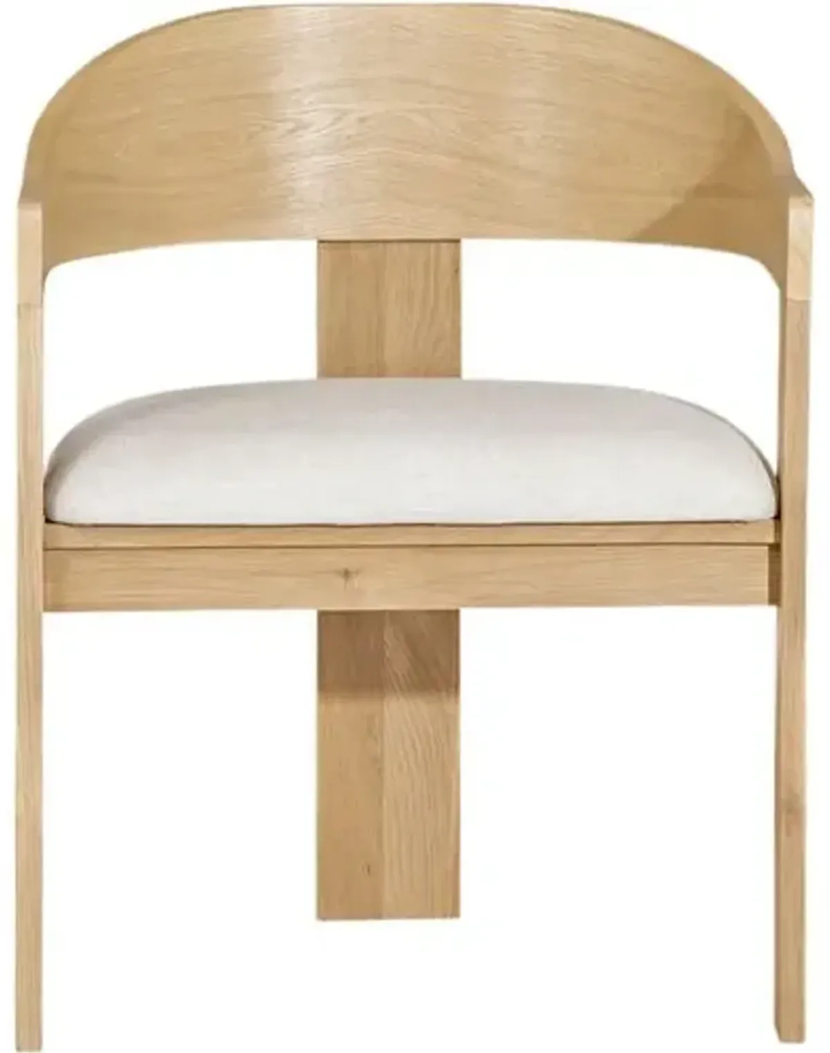 Marloe Performance Dining Arm Chair - Light Oak/Dove Linen - Tulsi Home - Beige