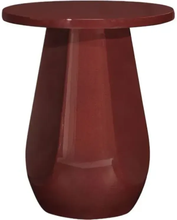 Emerson Indoor/Outdoor Side Table - Tulsi Home - Red