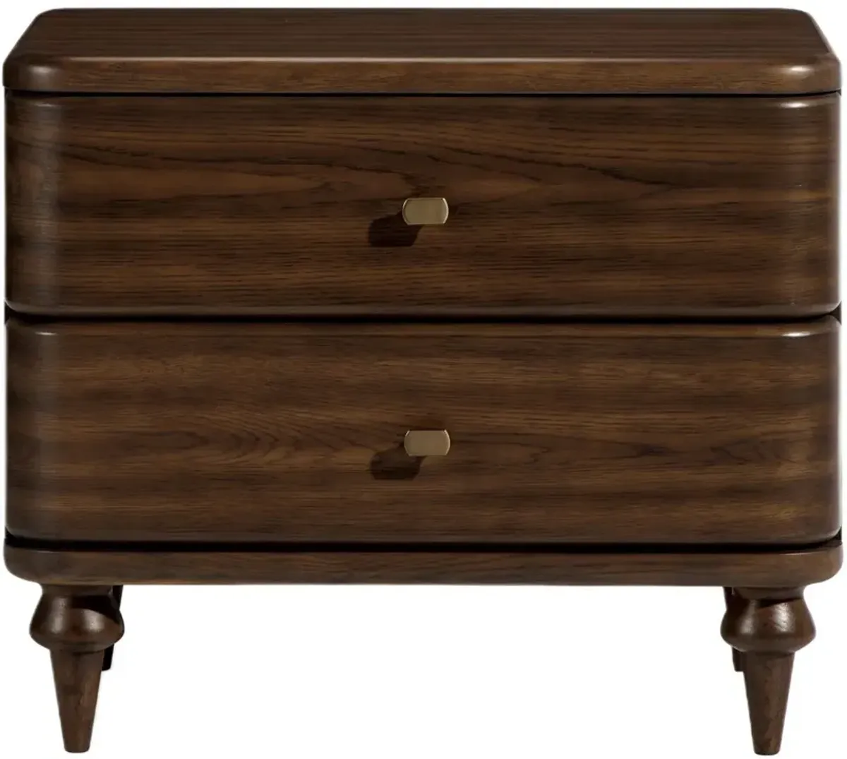 Tahlia 2-Drawer Nightstand - Walnut - Tulsi Home