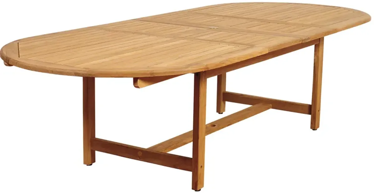 Jardin Outdoor Teak Extension Dining Table - Natural