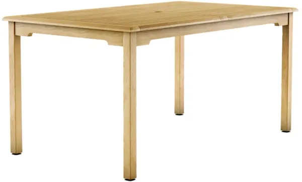 Belgravia Rectangular Outdoor Teak Dining Table - Natural