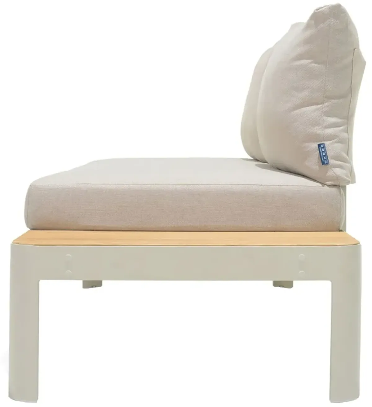 Dalston Outdoor Teak/Aluminum Sofa