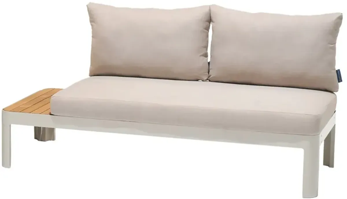 Dalston Outdoor Teak/Aluminum Sofa
