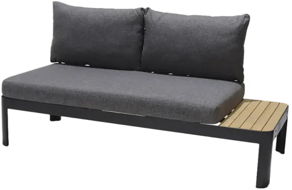 Dalston Outdoor Teak/Aluminum Sofa