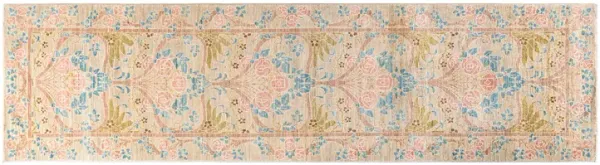 One-of-a-Kind Hand-Knotted Beige Runner - 2'8" x 10'