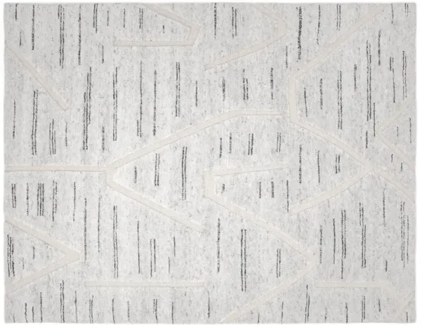 Liza Hand-Knotted Rug, Silver