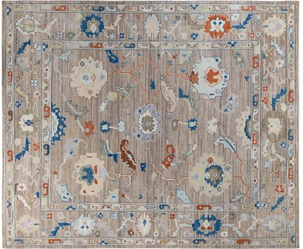 One-of-a-Kind Hand-Knotted Beige Rug, 8'2" x 9'9"