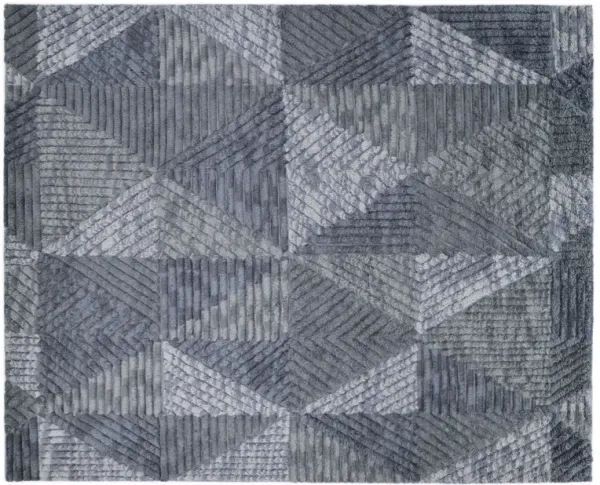 Max Hand-Knotted Rug, Gray