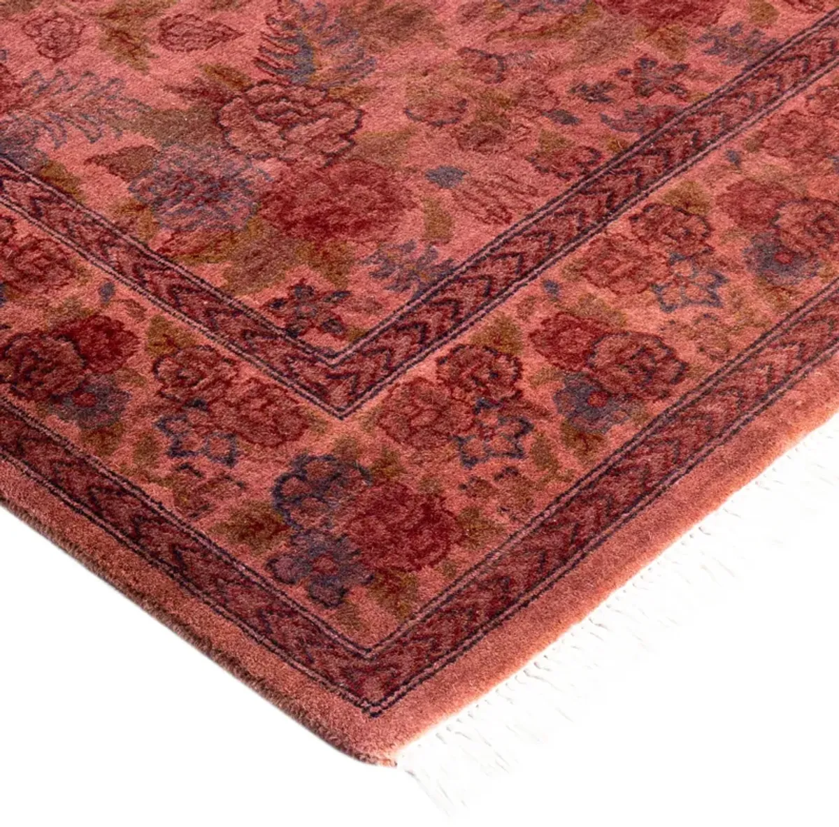 One-of-a-Kind Hand-Knotted Pink Rug, 2'7" x 10'2"