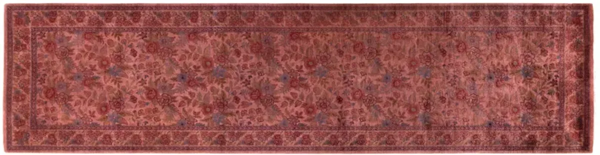 One-of-a-Kind Hand-Knotted Pink Rug, 2'7" x 10'2"