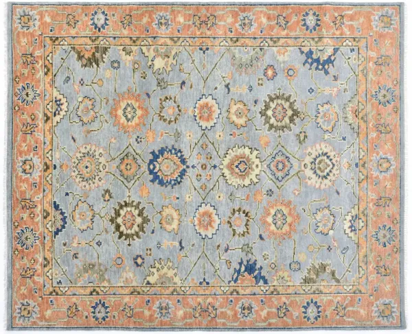 Eli Hand-Knotted Rug, Light Gray