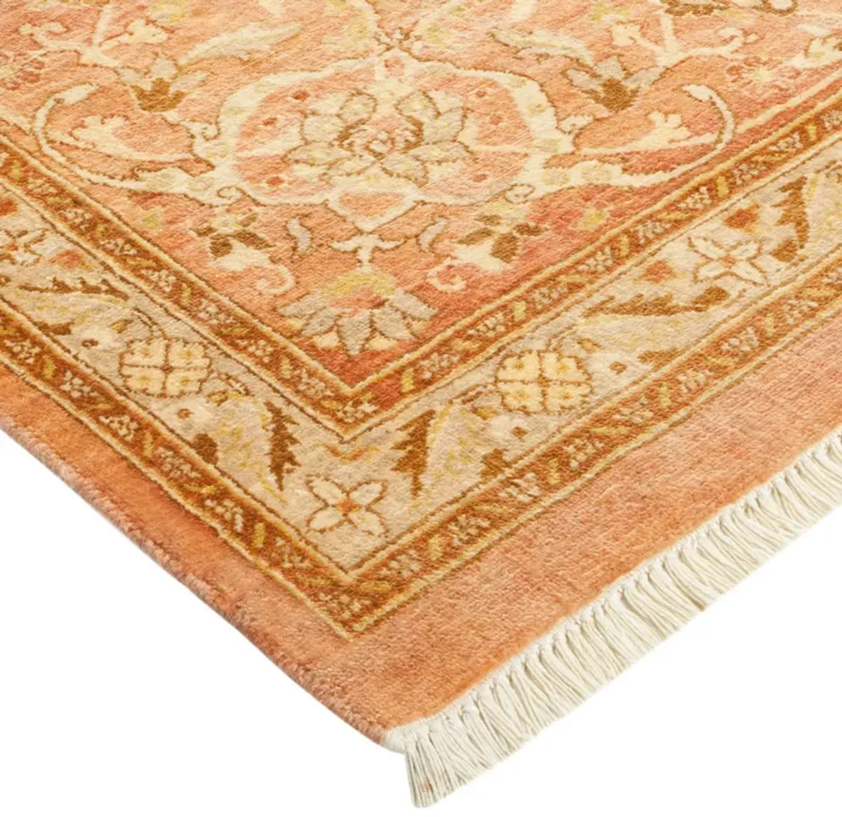 One-of-a-Kind Hand-Knotted Pink Rug, 8'1" x 9'10"
