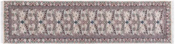 One-of-a-Kind Hand-Knotted Ivory Runner - 2'7" x 10'4"