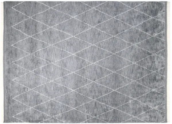 Shaggy Moroccan Hand-Knotted Rug