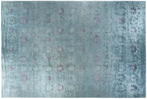 One-of-a-Kind Hand-Knotted Gray Rug, 11'10" x 17'6"