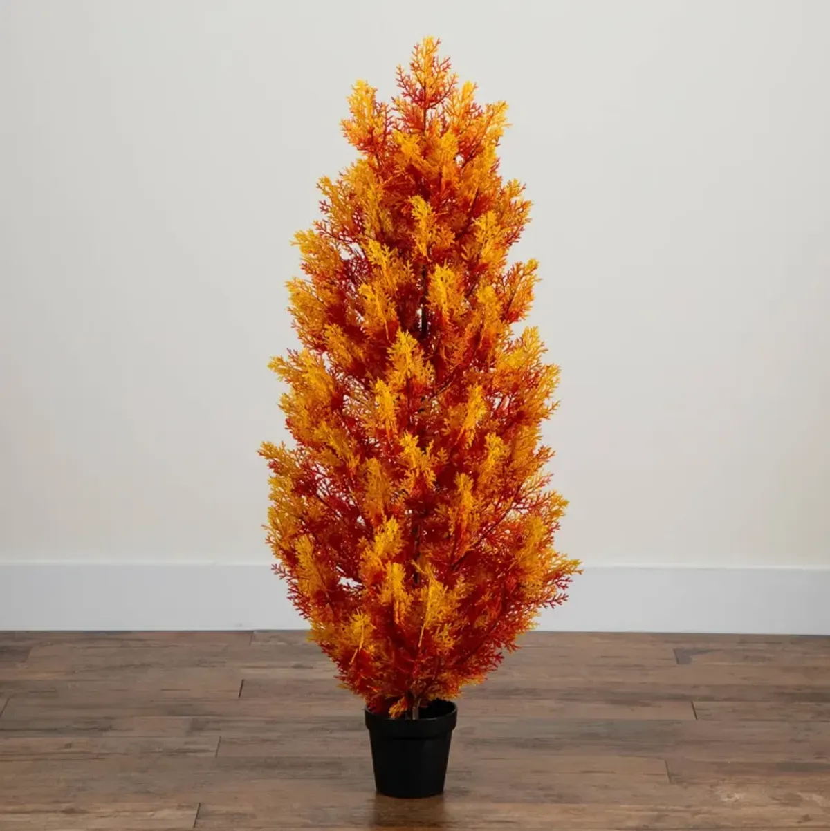 UV Resistant Autumn Fall Cedar Tree (Indoor/Outdoor) - Orange