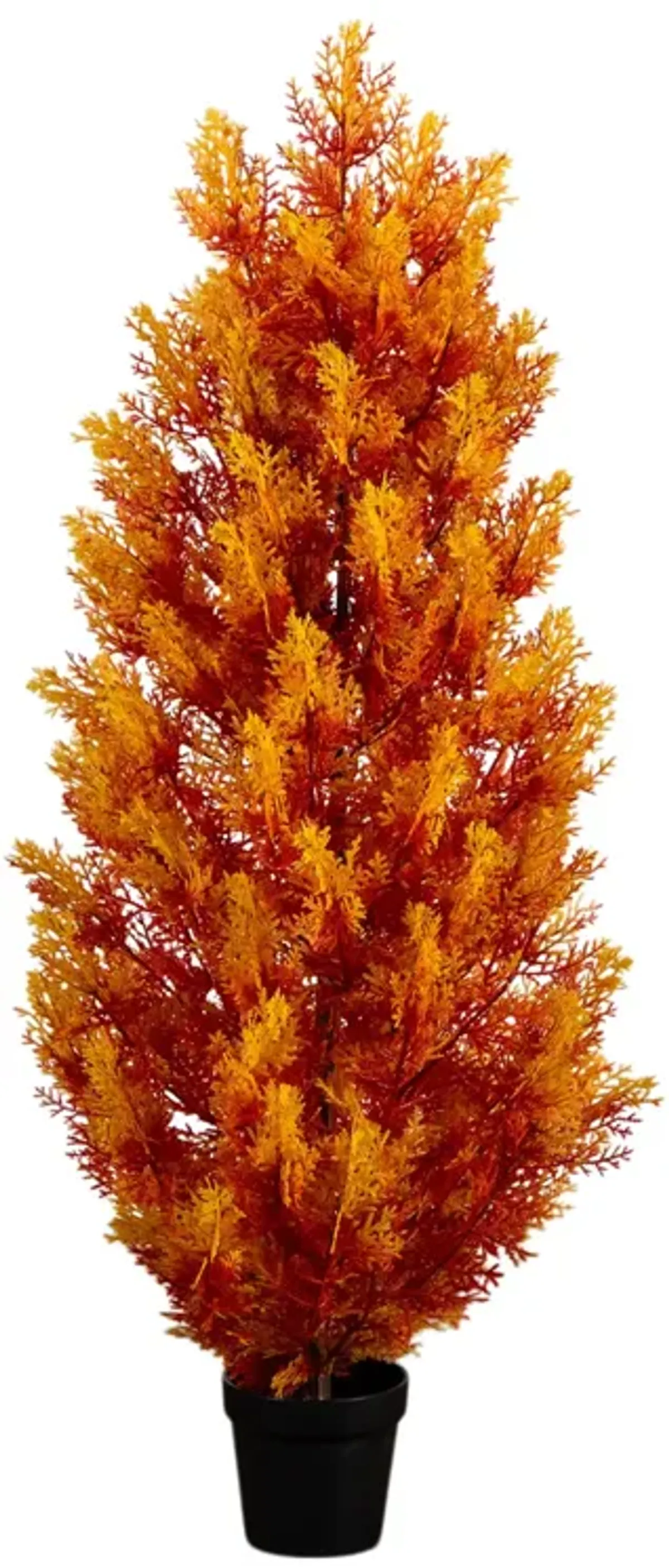 UV Resistant Autumn Fall Cedar Tree (Indoor/Outdoor) - Orange
