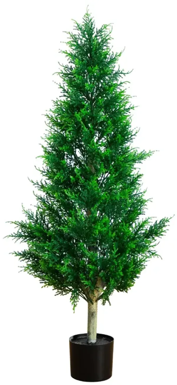 UV Resistant Cypress Tower Tree (Indoor/Outdoor) - Green