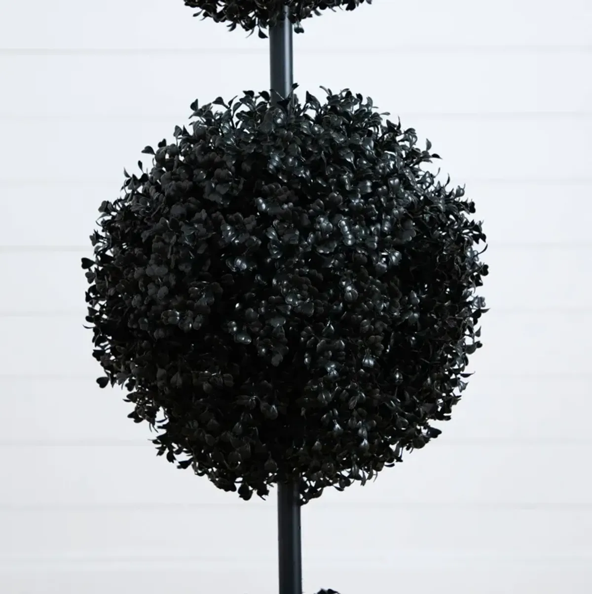 Halloween UV Resistant Black Triple Ball Boxwood Topiary (Indoor/Outdoor)