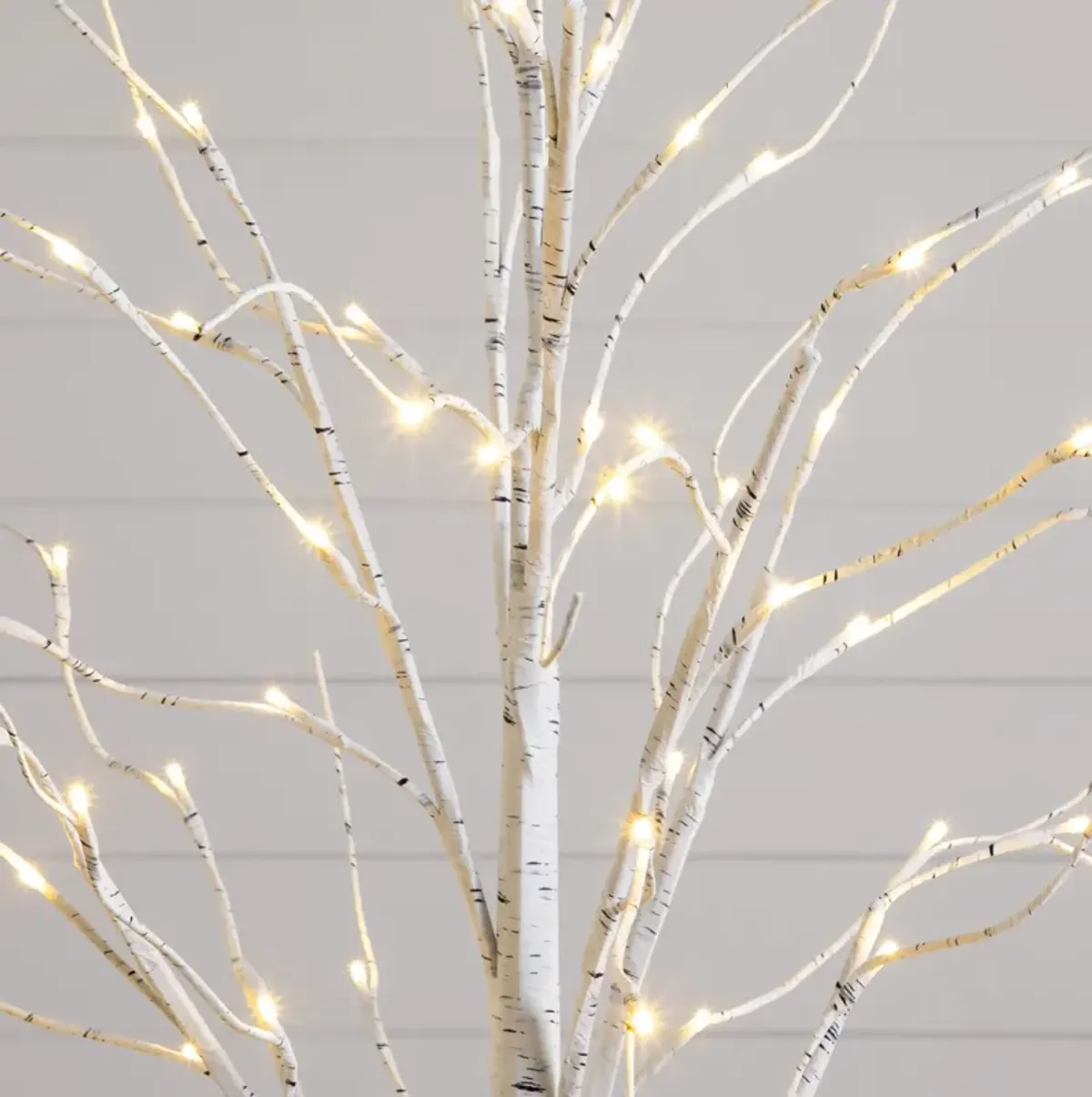 Set of 3 White Birch Lighted Trees