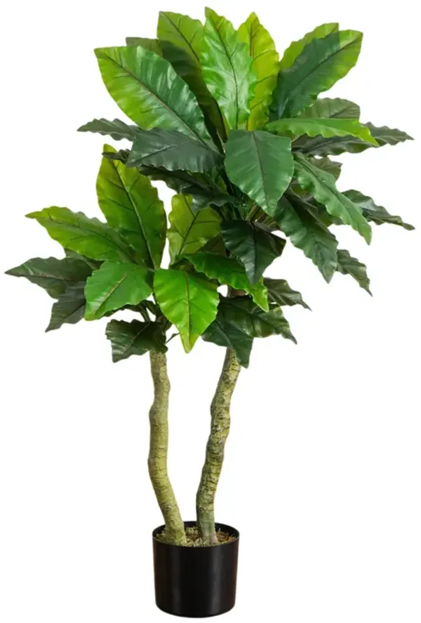 4-ft UV Resistant Bird Nest Fern Tree (Indoor/Outdoor) - Green