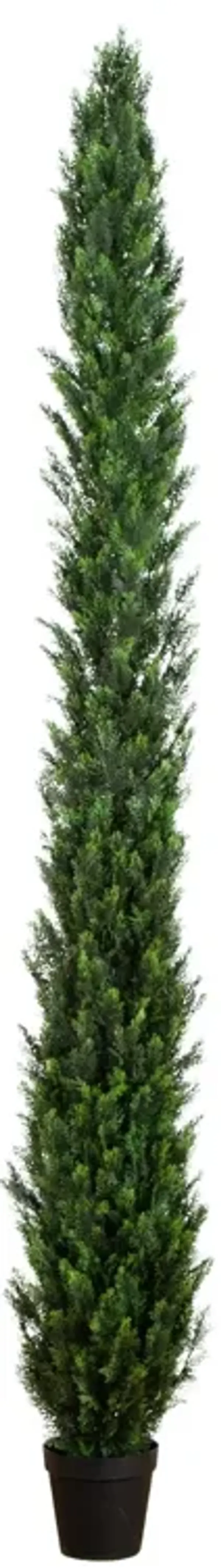 12-ft UV Resistant Cedar Pine Tree (Indoor/Outdoor) - Green