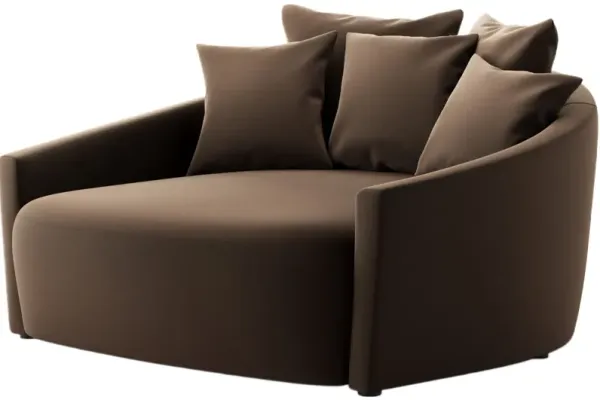Kenna Velvet Media Lounger, Crypton Henry Coffee