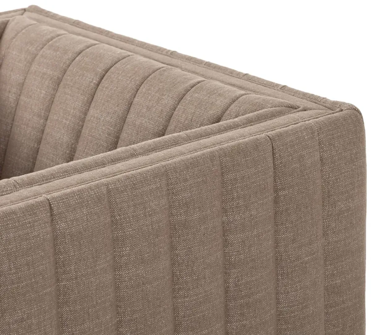 Vivian Chenille Swivel Chair - Crypton Nomad Taupe