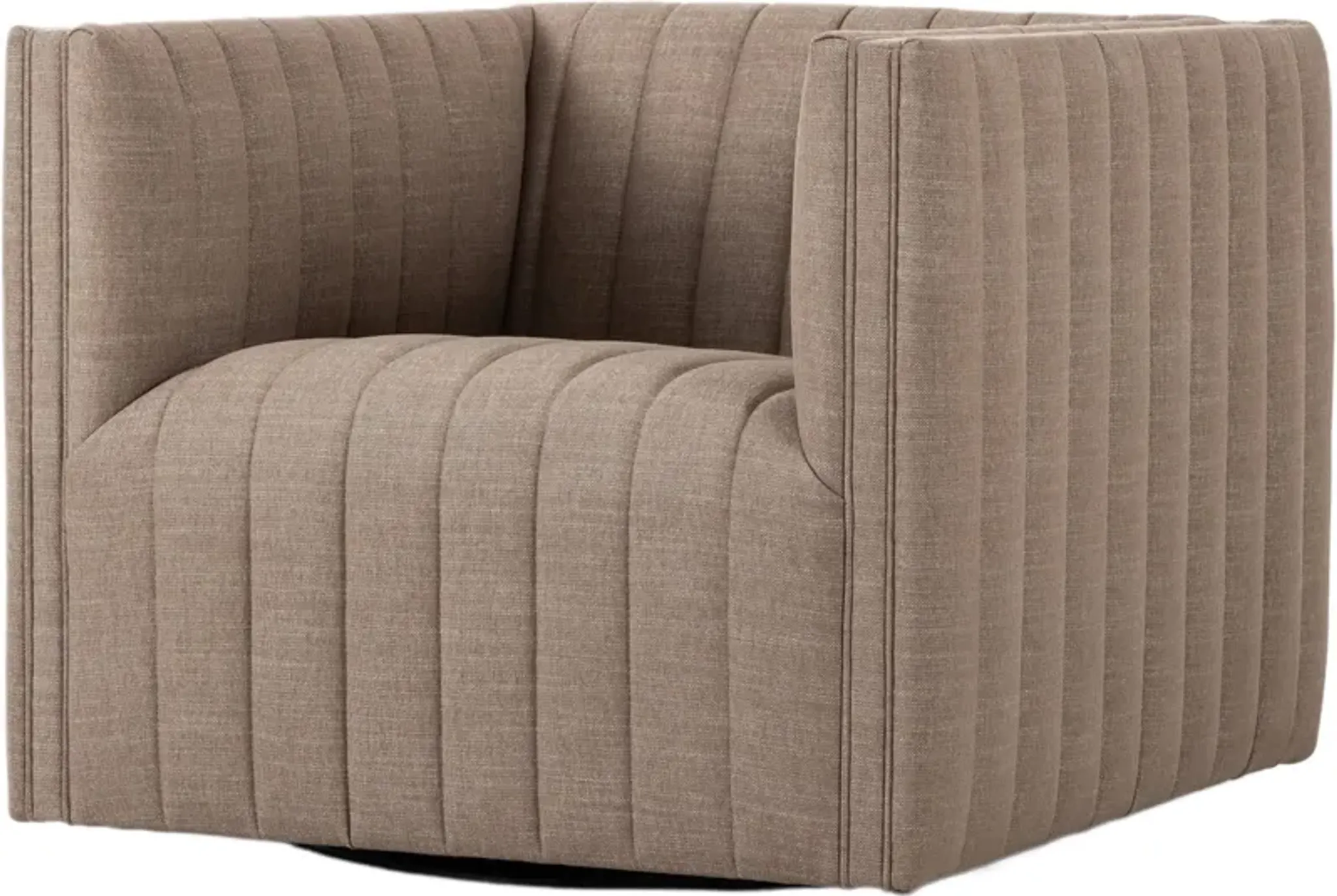 Vivian Linen Swivel Chair Crypton Nomad Taupe One Kings Lane ...