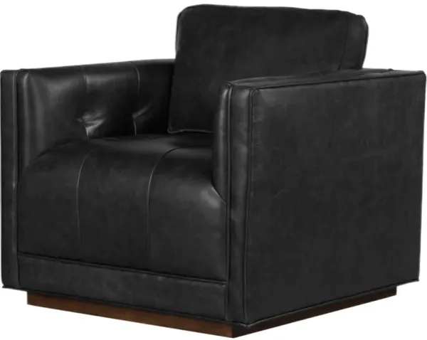 Florin Leather Swivel Chair