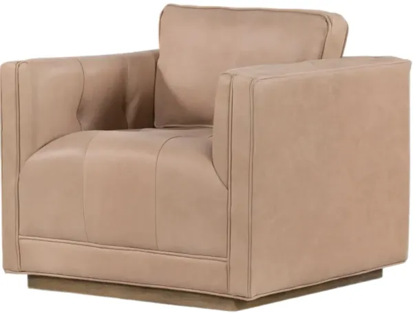 Florin Leather Swivel Chair