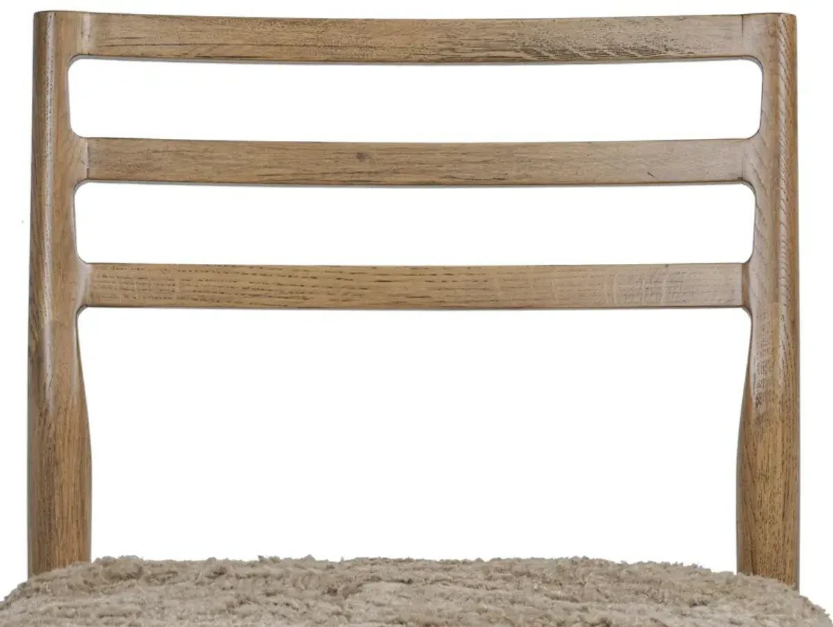 Noah Shearling Dining Chair - Brown