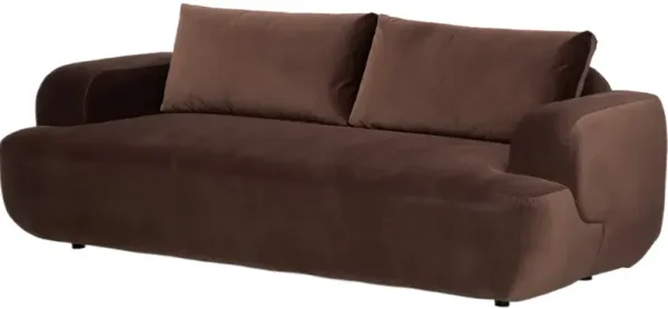 Berry Velvet Sofa, Surrey Cocoa