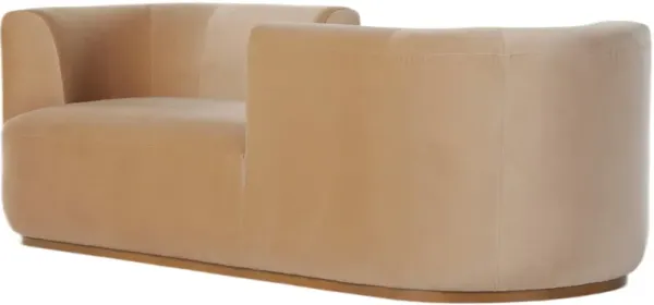 Aluni Tete A Tete Velvet Chaise