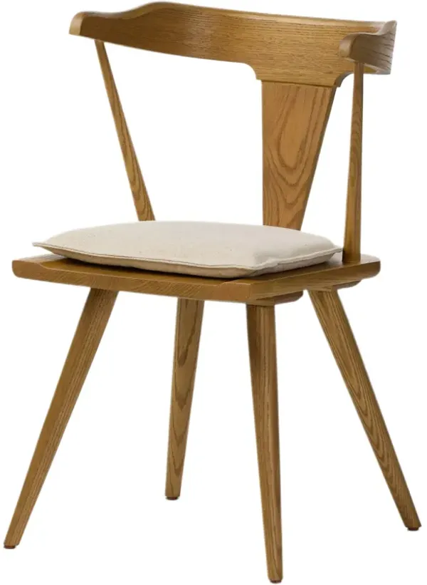 Kaysen Linen Cushion Dining Chair - Brown
