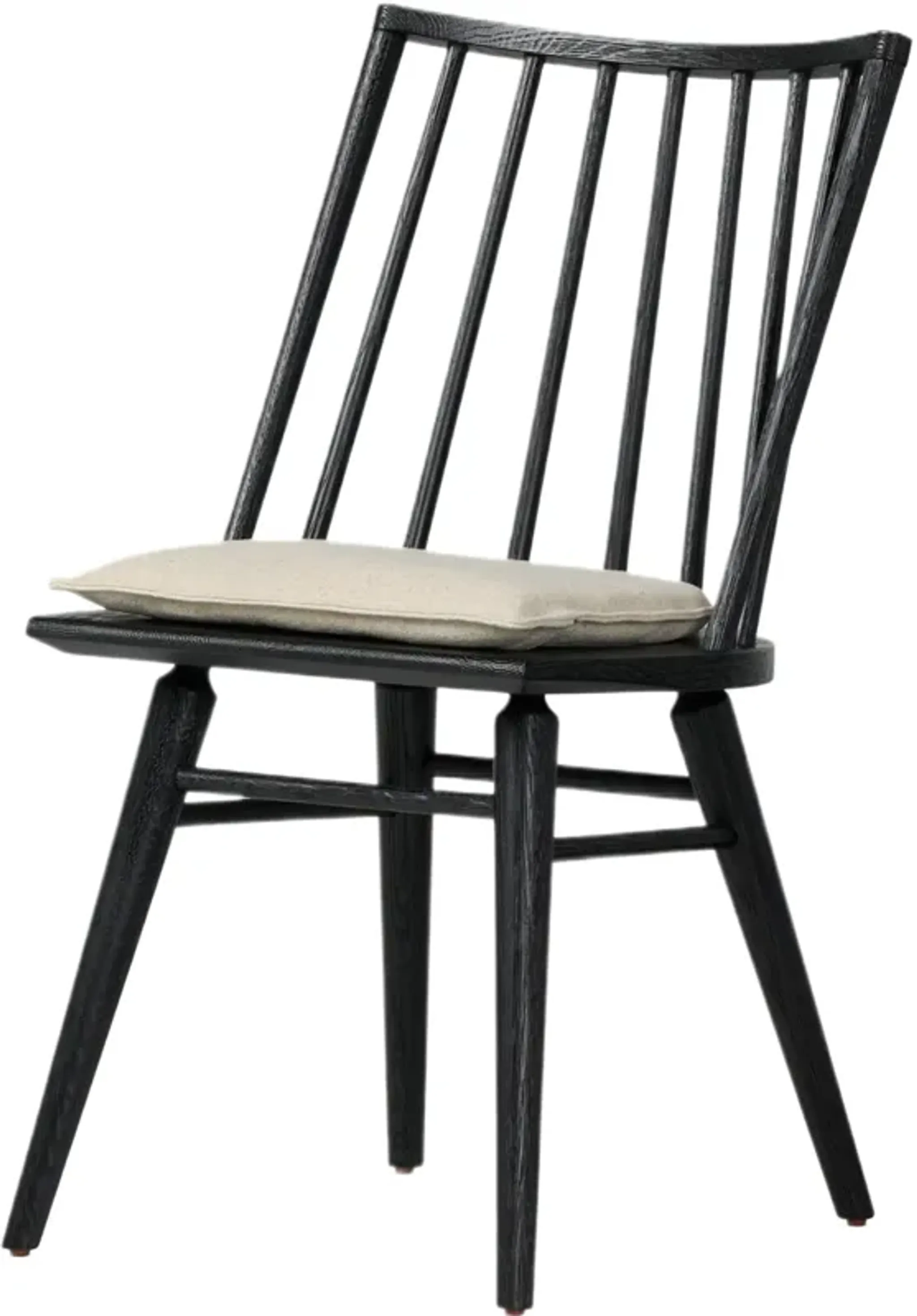 Brody Windsor Linen Dining Chair w/ Cushion | Furniture.com